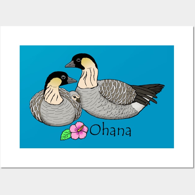 Nene Ohana Wall Art by HonuHoney